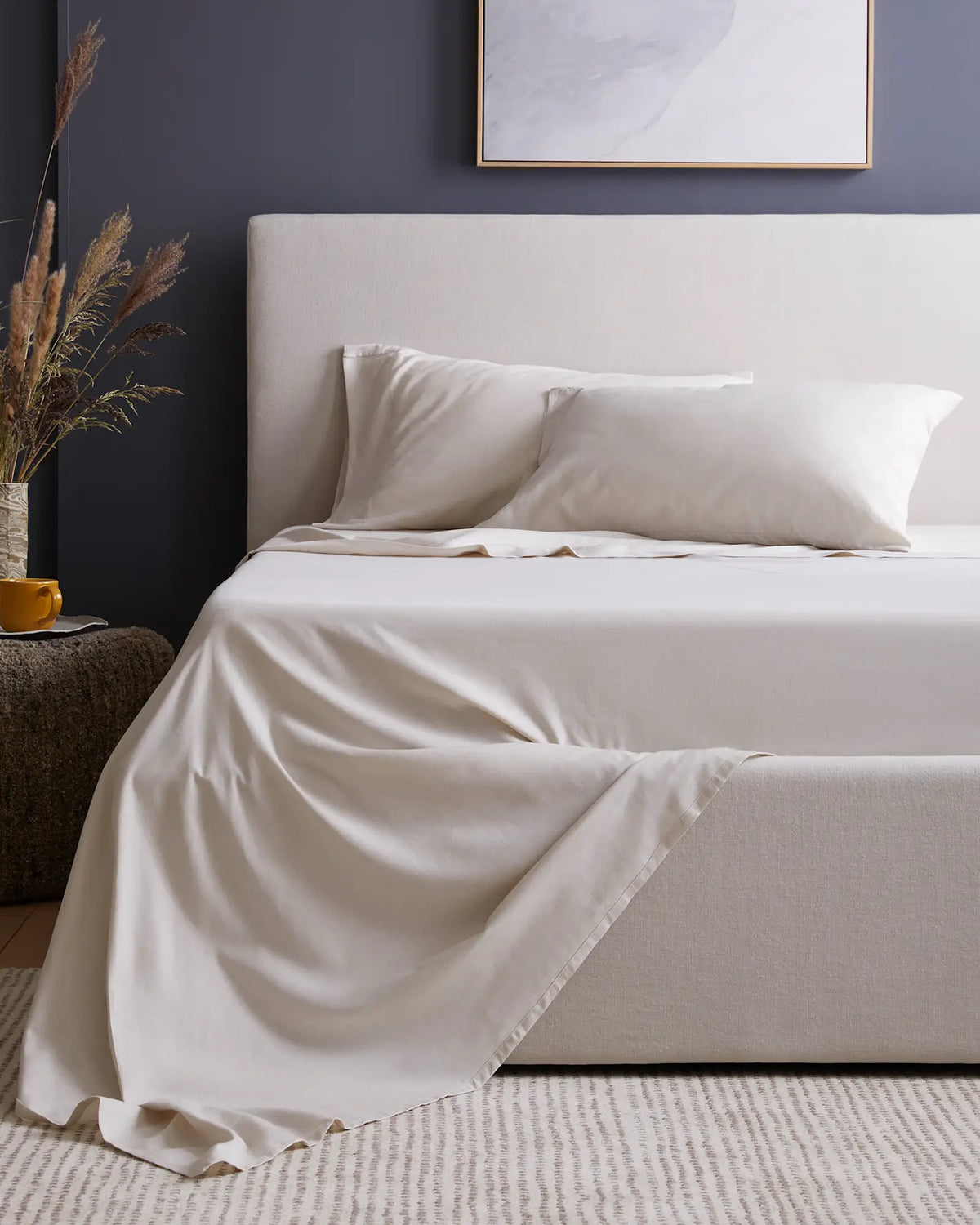 Mongolian Cashmere Cotton Pillowcase Set - US 8655