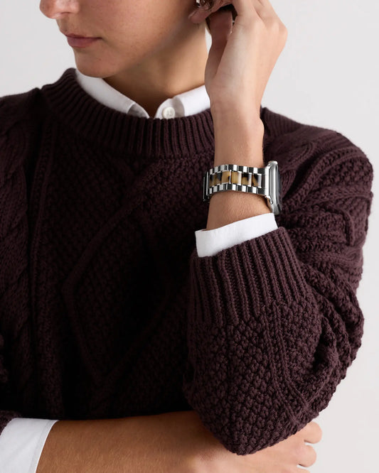 Stainless Steel & Acetate Bracelet Smartwatch Band - US 5043
