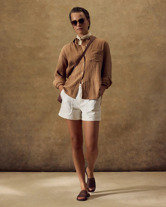 Organic Stretch Cotton Twill Utility Shorts - US 7310