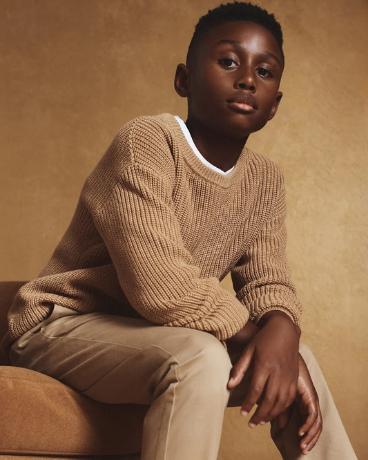 100% Organic Cotton Fisherman Tunic Sweater - US 4383
