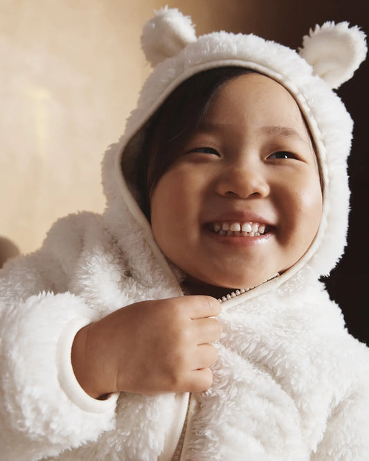Recycled Sherpa Fleece Bear Hood Jacket - US 9154