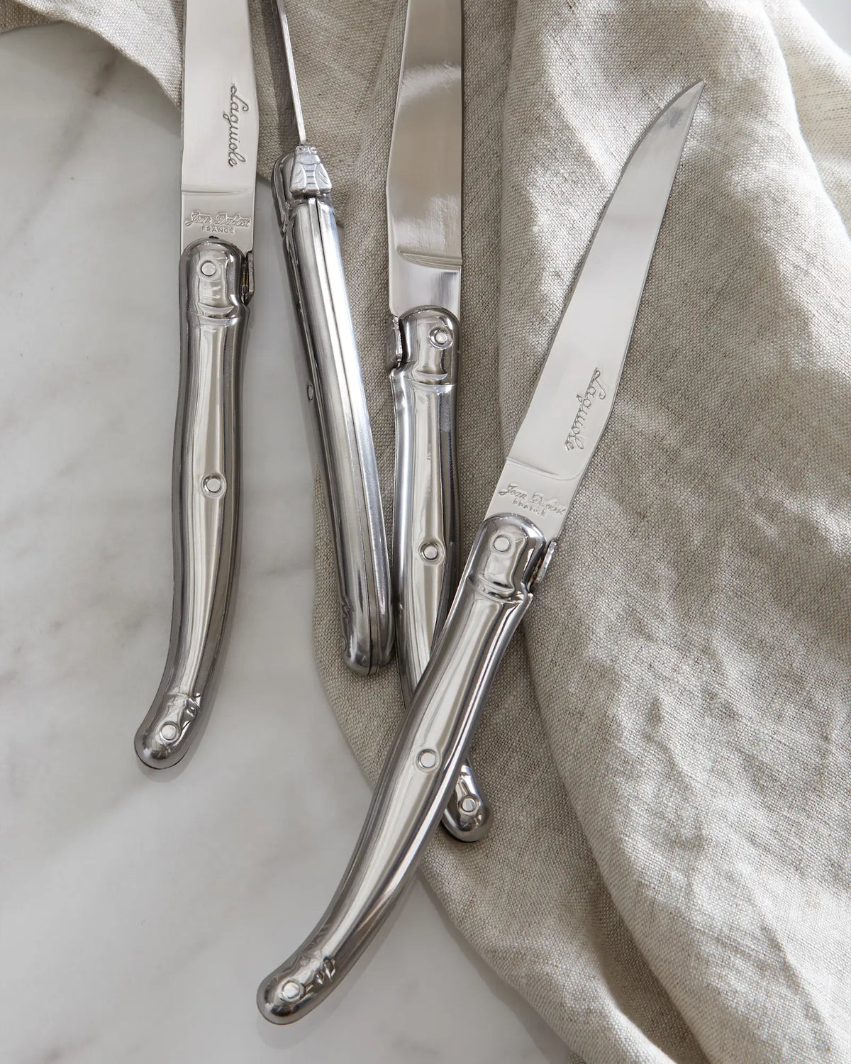 Jean Dubost Laguiole Stainless Steel Steak Knives (Set of 6) - US 5709