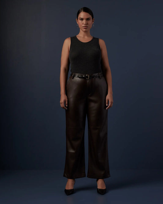 Featherweight Cashmere Ribbed Tank - US 4633