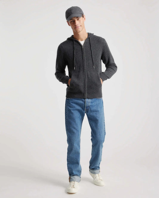Mongolian Cashmere Full-Zip Hoodie - US 5696