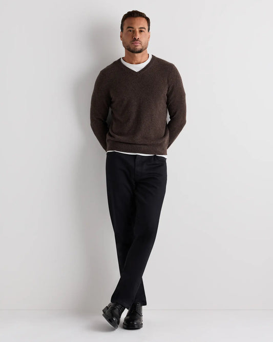 Mongolian Cashmere V-Neck Sweater - US 7968