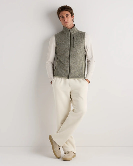 Sweater-Knit Fleece Full-Zip Vest - US 5124