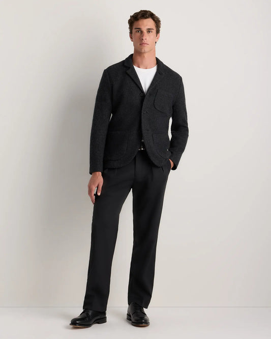Boiled Wool Cashmere Blazer - US 7047