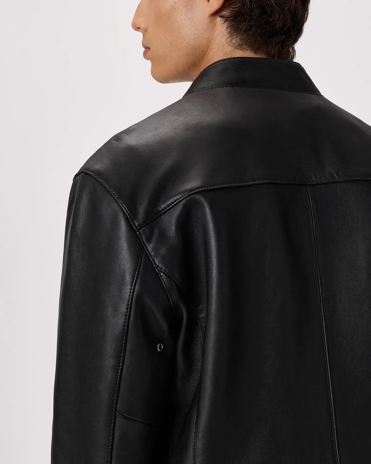 100% Leather Café Racer Jacket - US 6353