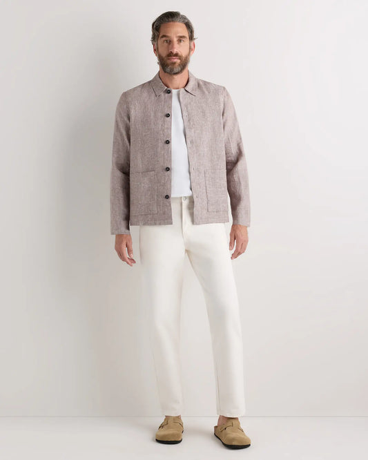 100% European Linen Chore Jacket - US 1689