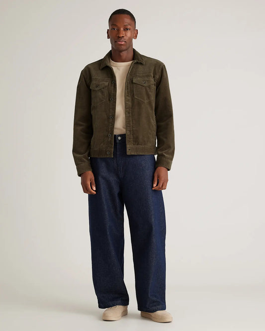 Organic Stretch Corduroy Trucker Jacket - US 4381