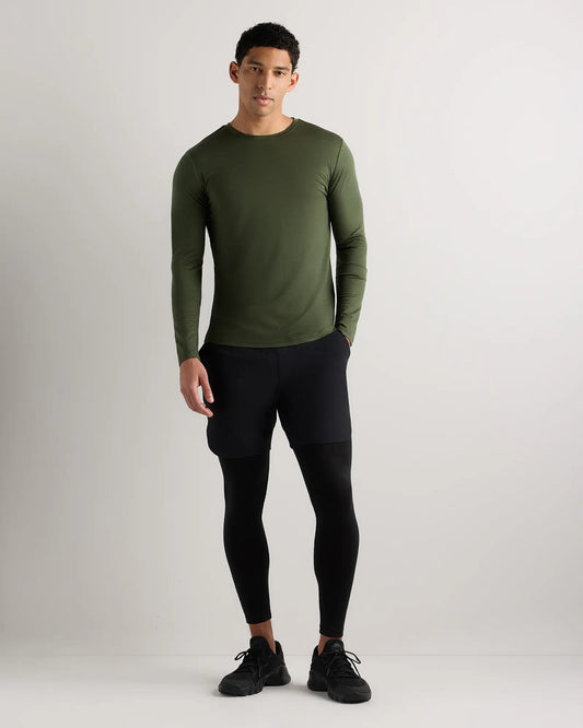100% Merino Wool All-Season Long Sleeve Base Layer Tee - US 5862