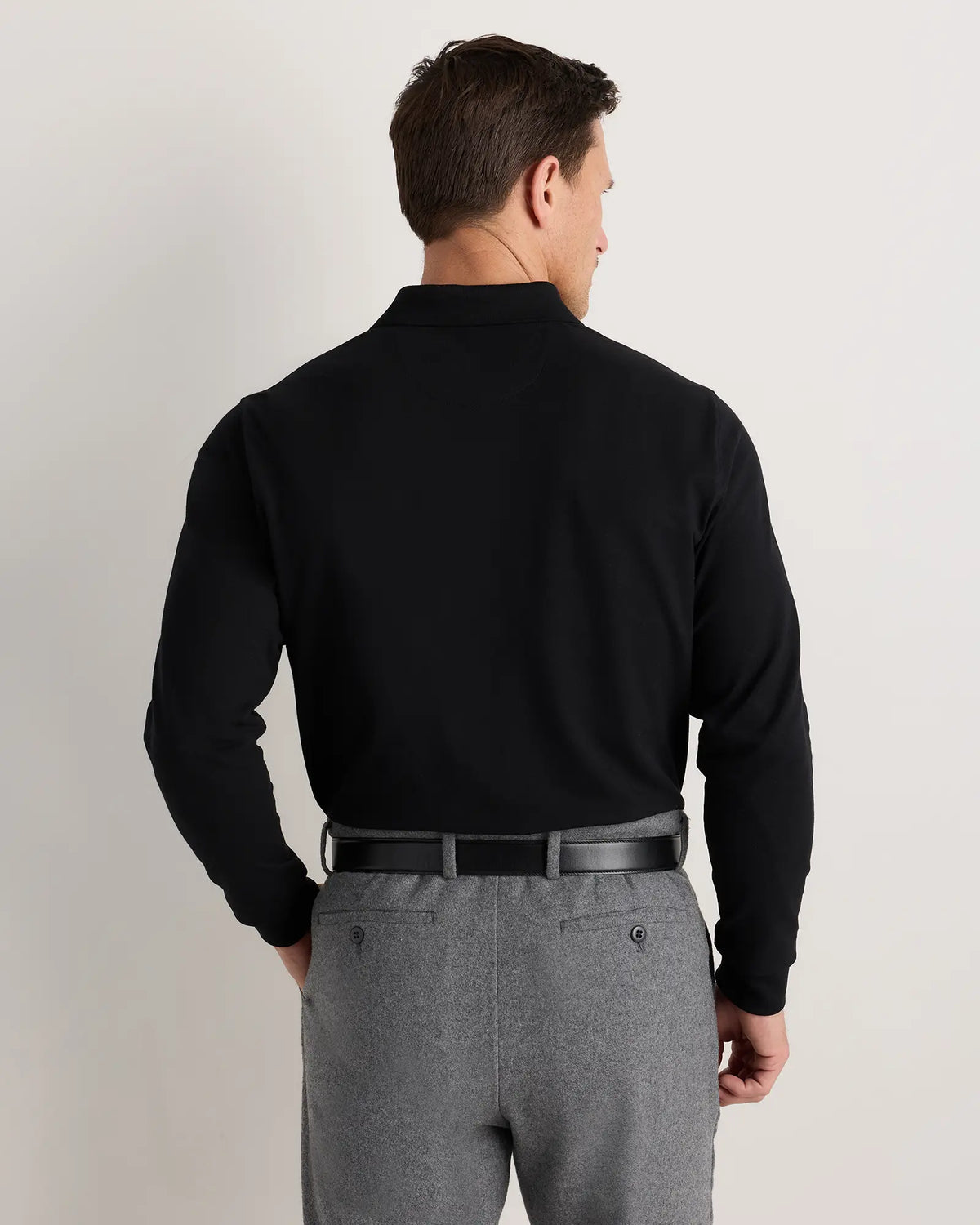 Organic Cotton Long Sleeve Pique Polo - US 5794