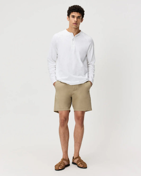 100% Organic Cotton Slub Long Sleeve Henley - US 8941