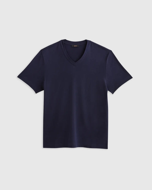 100% Pima Cotton Luxe Touch V-Neck Tee - US 0475