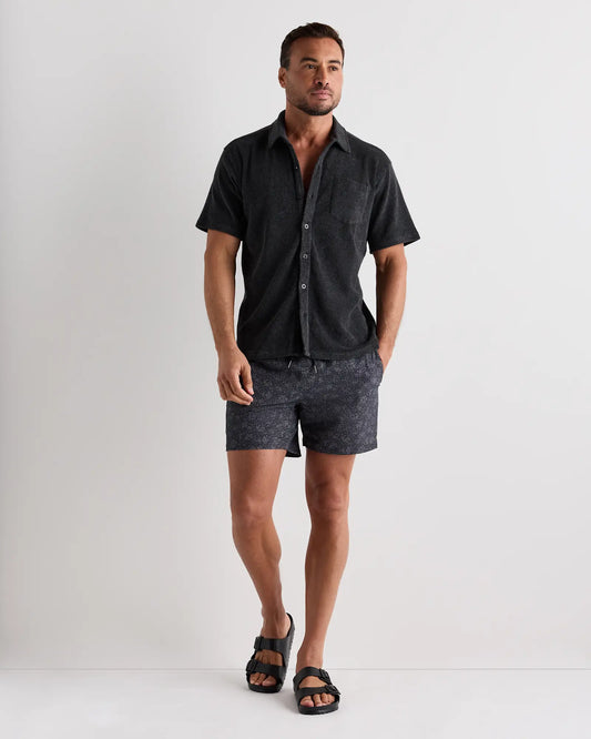 100% Organic Cotton Terry Towel Button Down Polo - US 8173