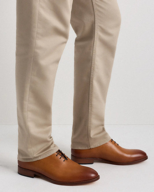 Calfskin Leather Plain Toe Oxford - US 2075