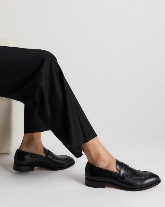 Calfskin Leather Penny Loafer - US 0568