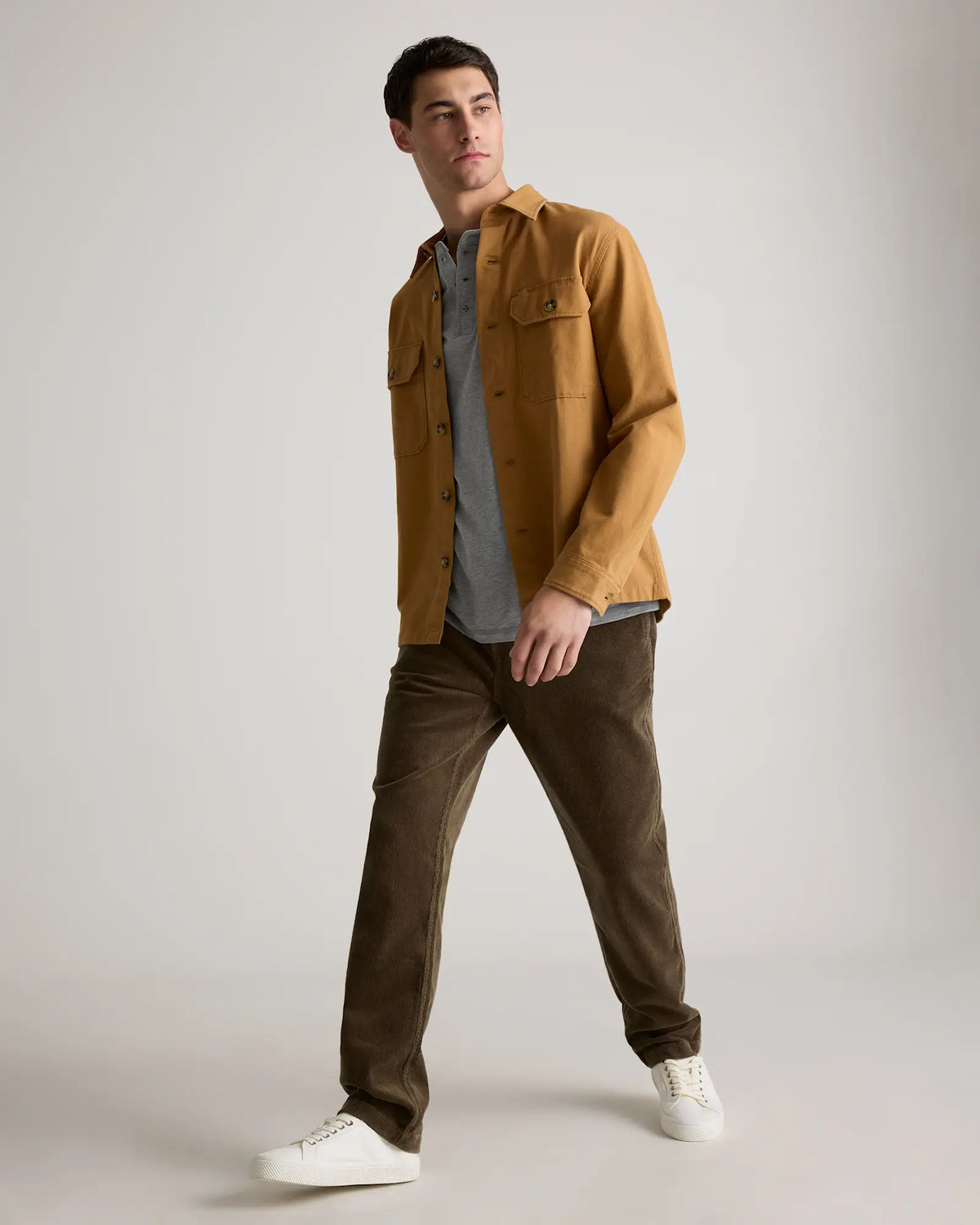 Organic Stretch Corduroy Drawstring Trousers - US 9040