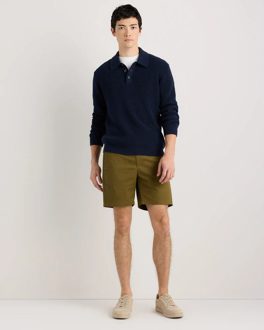 Organic Cotton Classic Stretch Chino Shorts - 7" - US 7055