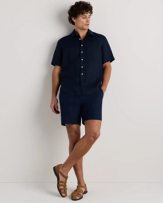 100% European Linen Shorts - 7" - US 2458