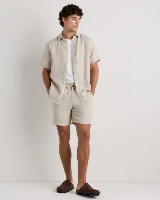 100% European Linen Shorts - 7" - US 1285