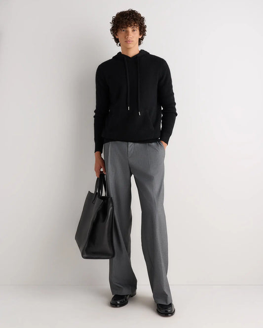 100% Mongolian Cashmere Waffle Hoodie - US 1846