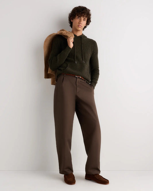 100% Mongolian Cashmere Waffle Hoodie - US 1506