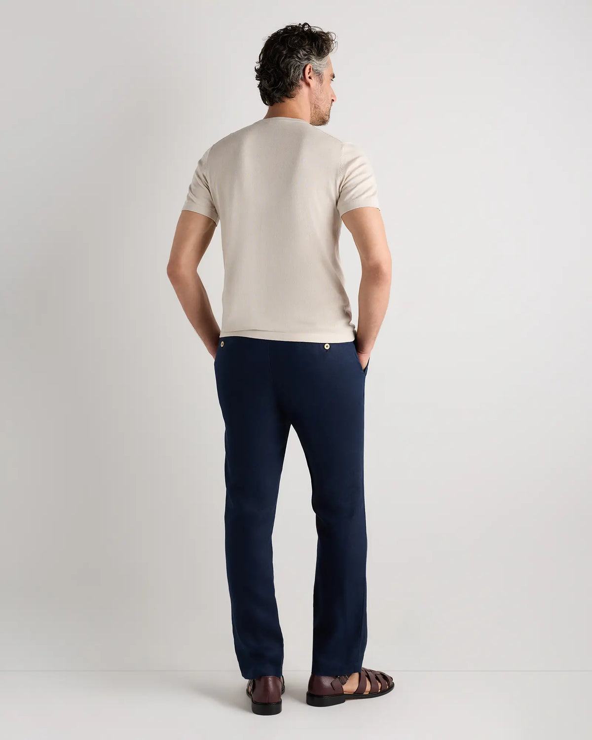 Cotton-Silk Short Sleeve Crewneck Sweater - US 4658