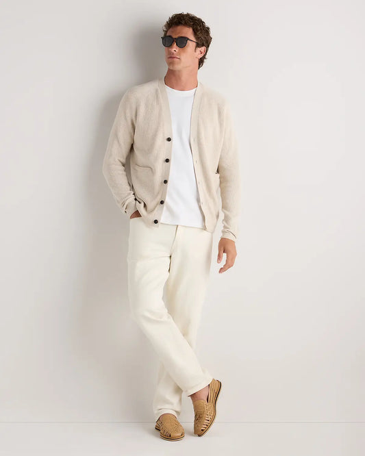 100% Organic Cotton Ribbed Cardigan - US 2146