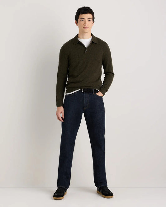 Mongolian Cashmere Polo Sweater - US 6283