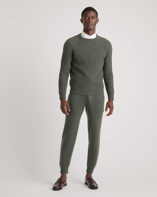 Mongolian Cashmere Fisherman Crewneck Sweater - US 3488