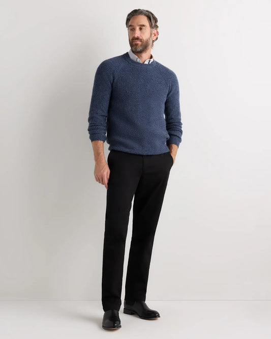 Mongolian Cashmere Fisherman Crewneck Sweater - US 8055