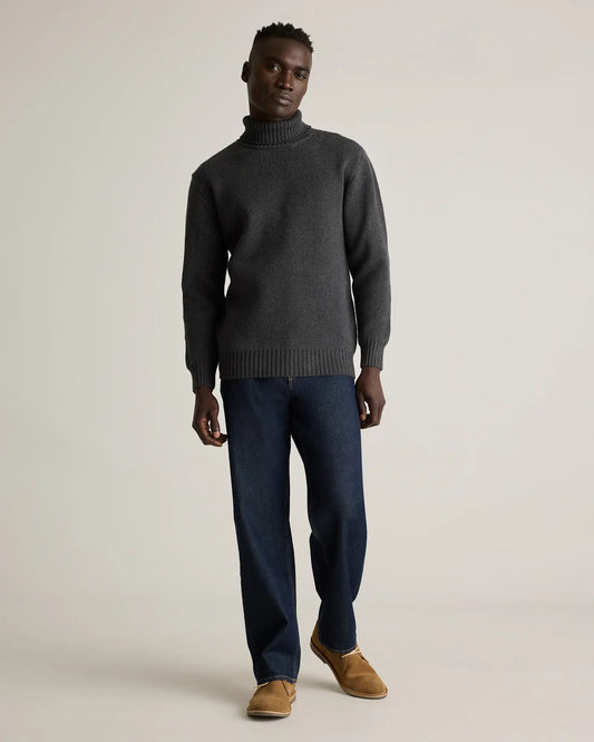 100% Organic Cotton Turtleneck Sweater - US 0804