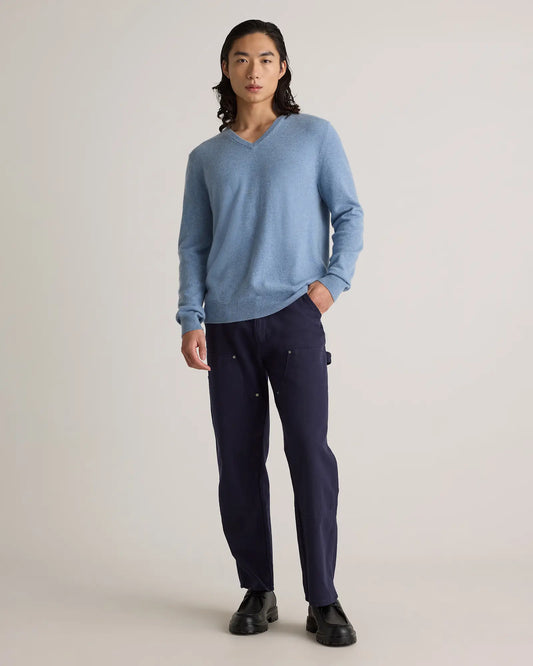 Mongolian Cashmere V-Neck Sweater - US 0270