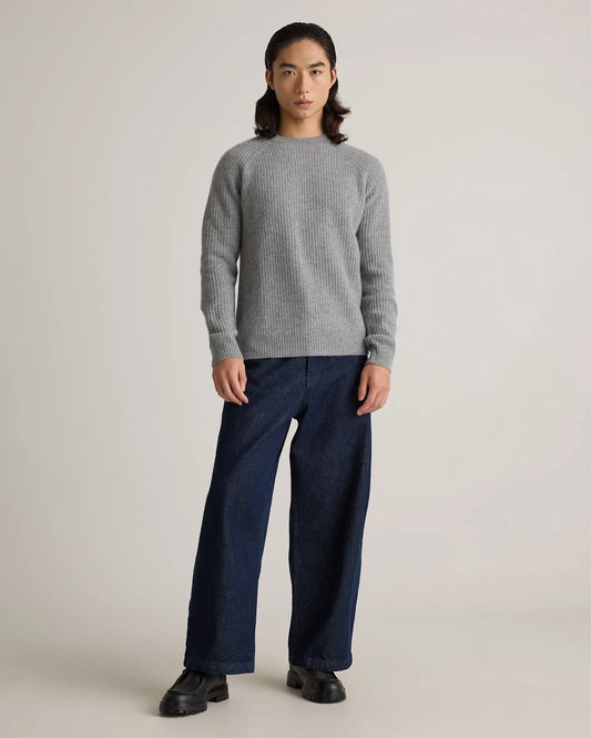 Mongolian Cashmere Fisherman Crewneck Sweater - US 2488