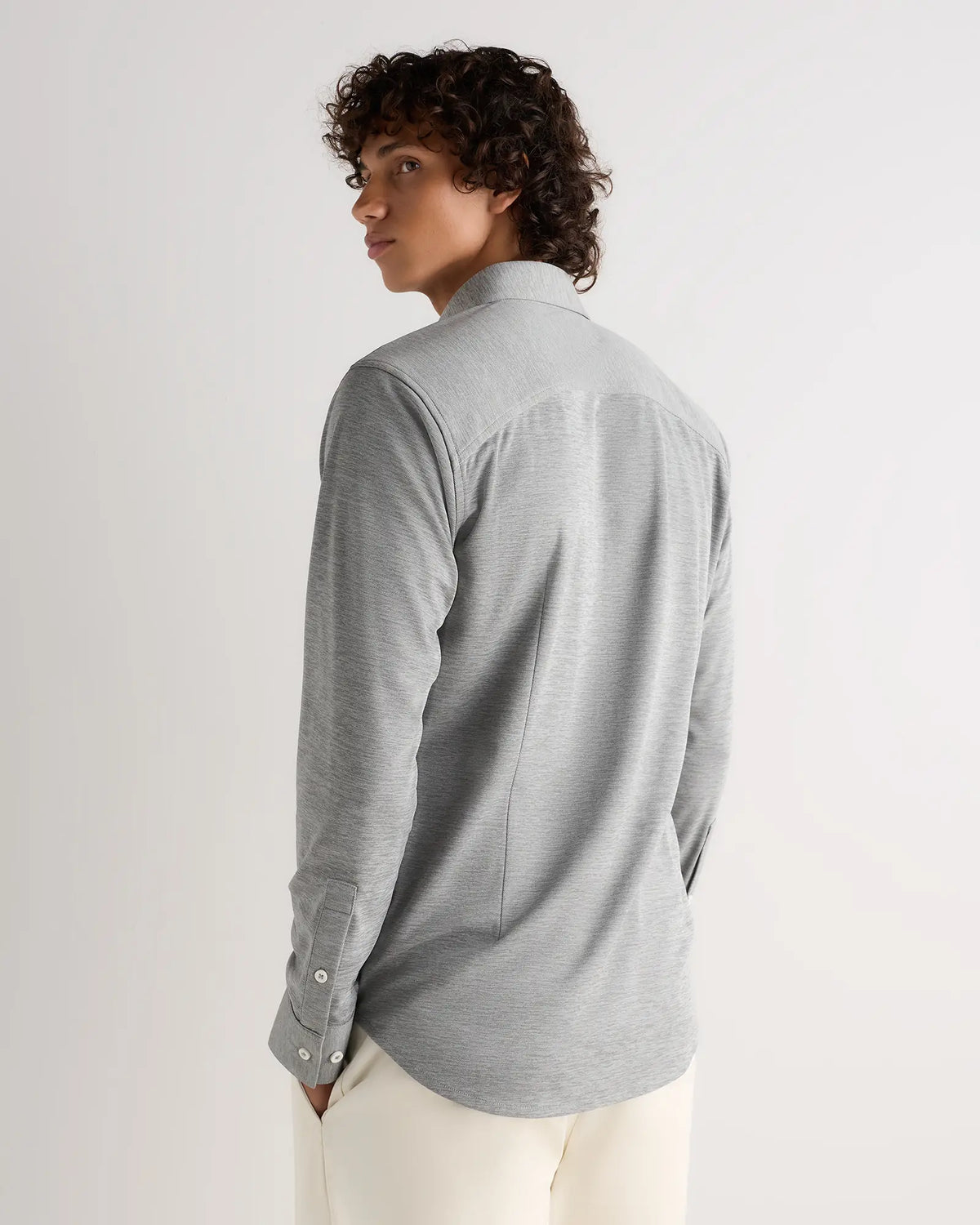 Commuter Stretch Pique Long Sleeve Button Down - US 2107