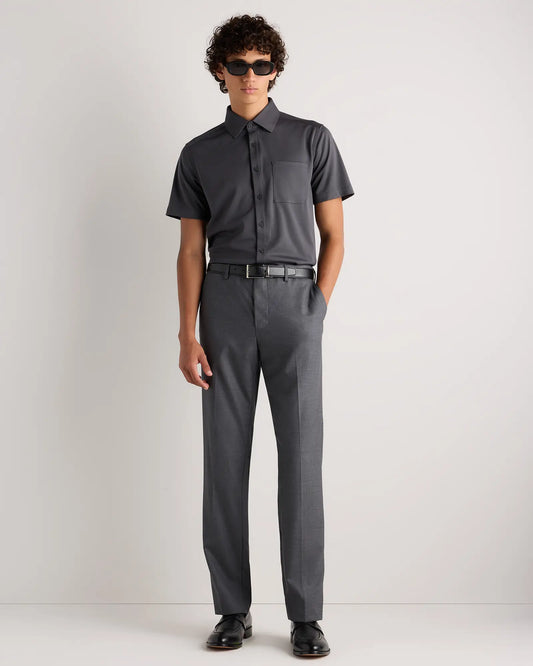 Commuter Stretch Pique Short Sleeve Button Down - US 1853