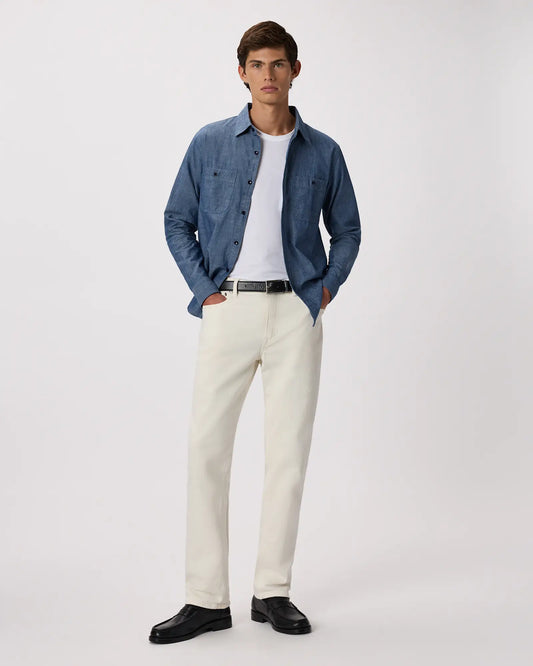 100% Organic Chambray Long Sleeve Shirt - US 4591