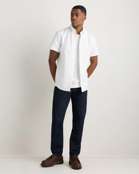 100% Organic Cotton Short Sleeve Oxford Shirt - US 4693