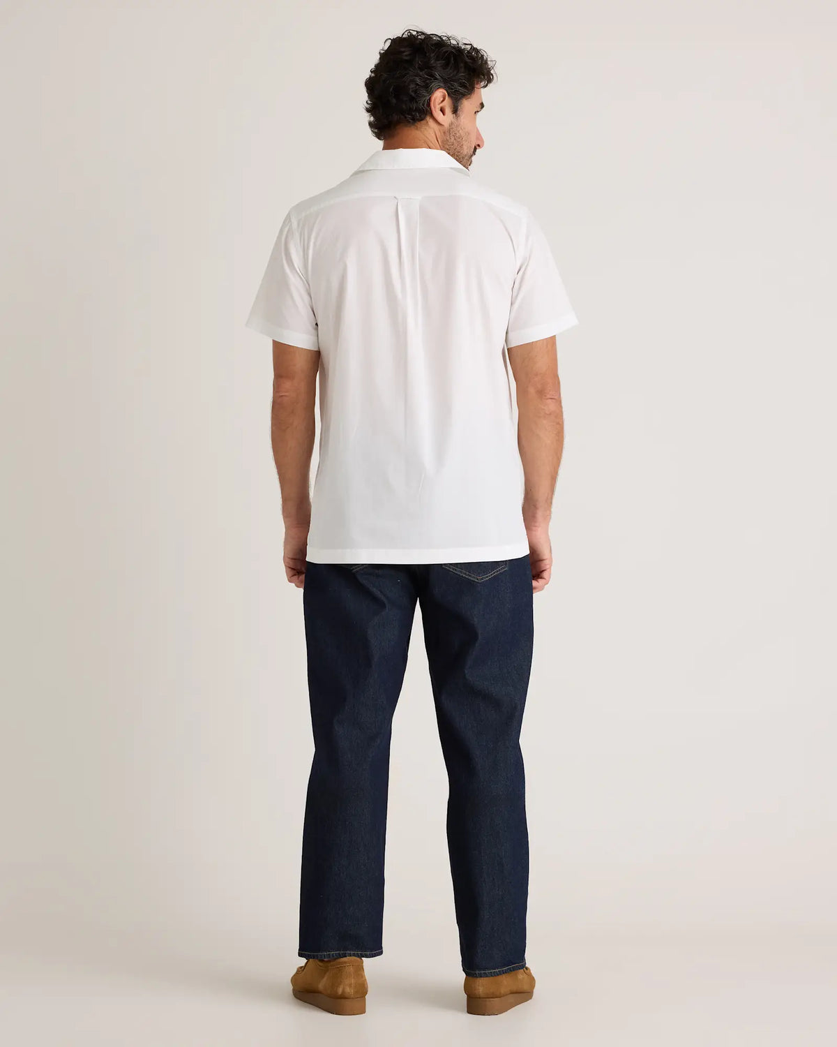 Organic Cotton Stretch Poplin Camp Shirt - US 1529