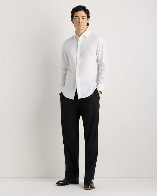Organic Cotton Stretch Poplin Dress Shirt - US 1095