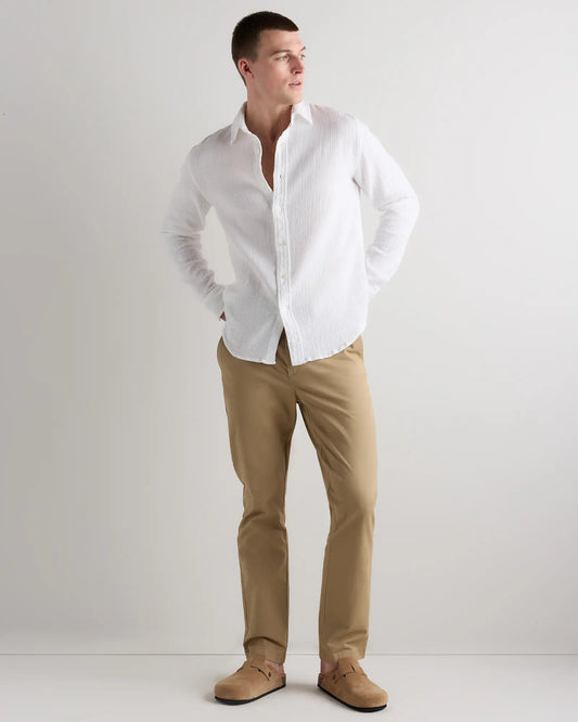 100% Organic Cotton Gauze Long Sleeve Shirt - US 2135