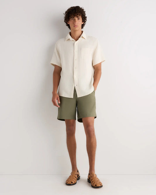 100% Organic Cotton Gauze Short Sleeve Shirt - US 6623