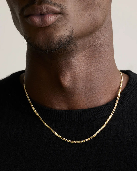 Cuban Curb Chain Necklace - US 3219