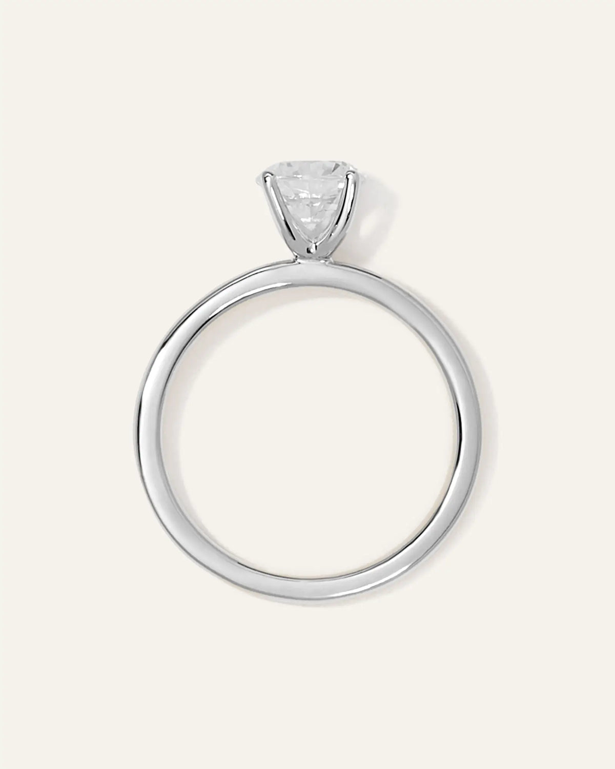 Lab Grown Diamond Round Comfort Fit Engagement Ring - 1ct - US 2848