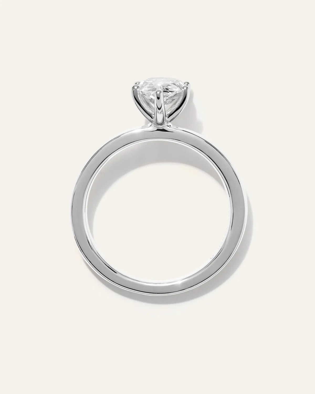 Lab Grown Diamond Pear Comfort Fit Engagement Ring - 1.5ct - US 2492