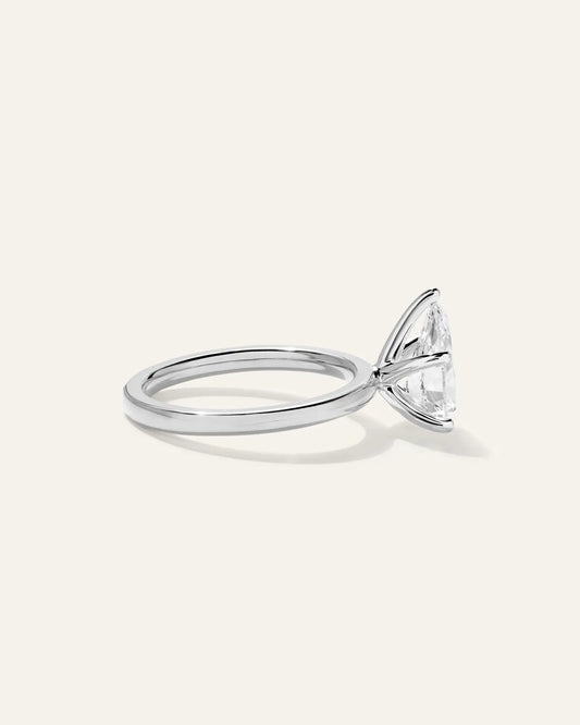 Lab Grown Diamond Pear Comfort Fit Engagement Ring - 2ct - US 2029