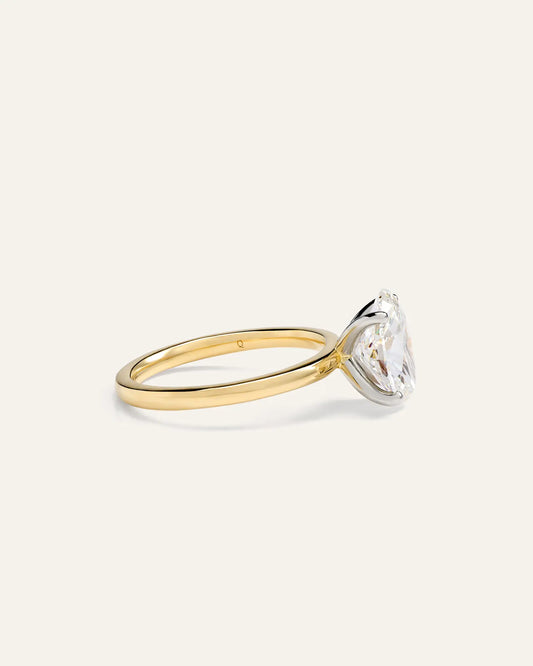 Lab Grown Diamond Oval Comfort Fit Engagement Ring - 2.5ct - US 2598