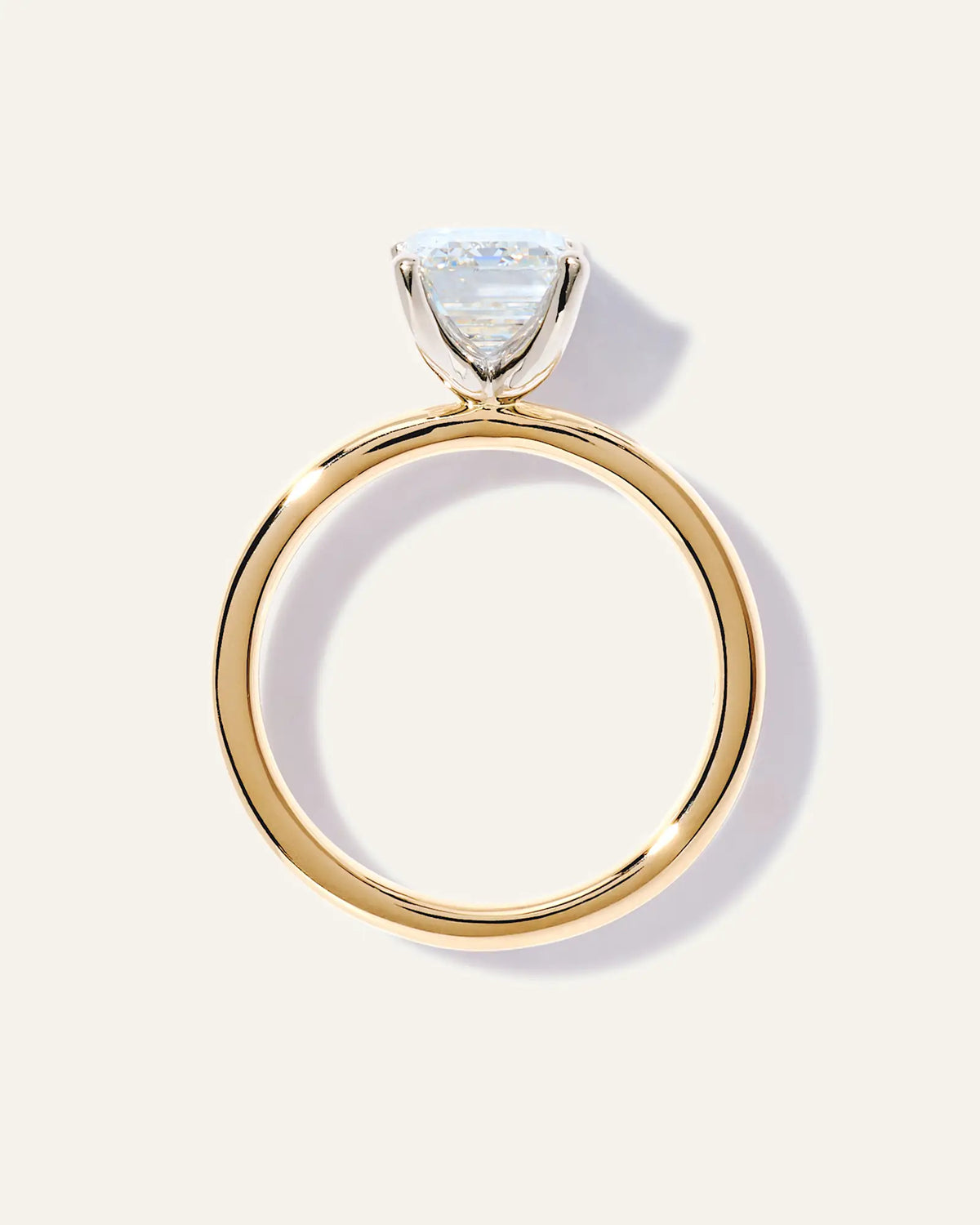 Lab Grown Diamond Emerald Comfort Fit Engagement Ring - 2.5ct - US 2446