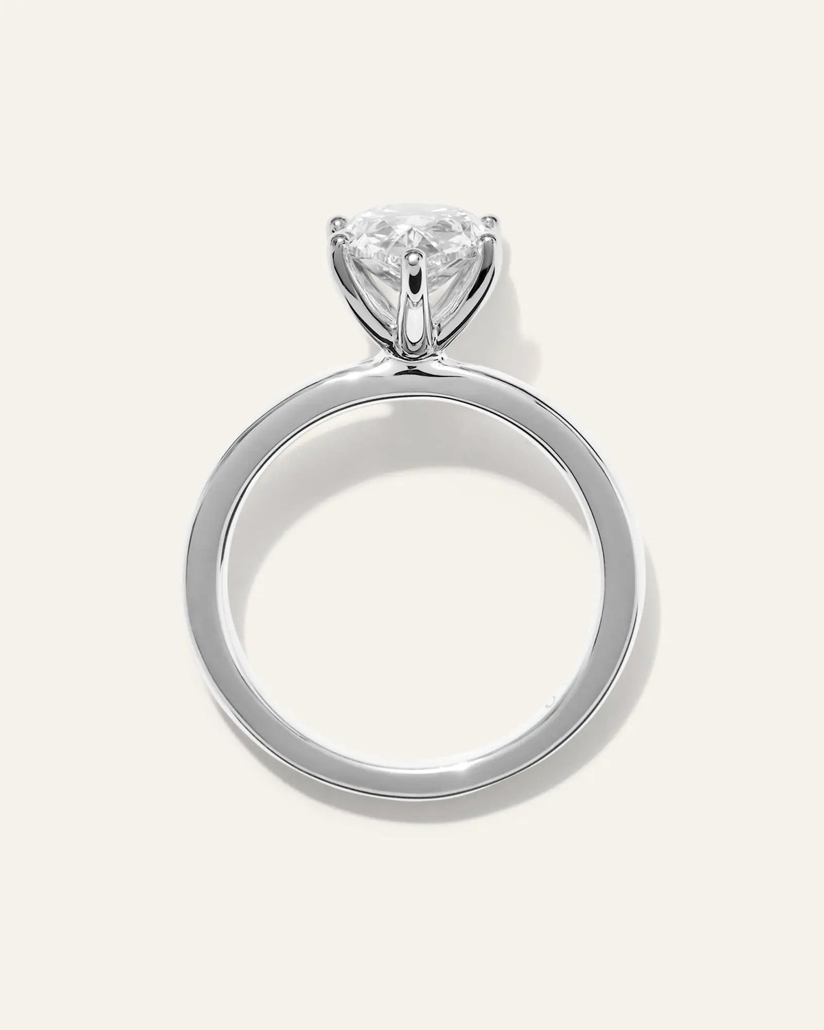 Lab Grown Diamond Pear Comfort Fit Engagement Ring - 2.5ct - US 1947